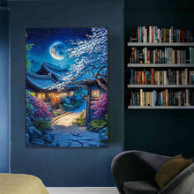 Load image into Gallery viewer, Diamond Painting - Full Round - Village under the moonlight (50*70CM)
