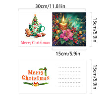 Load image into Gallery viewer, 6Pcs Christmas DIY Diamond Painting Card Diamond Daily Wish Card for Adults Kids
