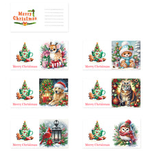 Load image into Gallery viewer, 6Pcs Christmas DIY Diamond Painting Card Diamond Daily Wish Card for Adults Kids
