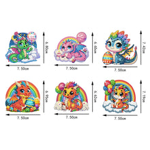 Load image into Gallery viewer, 6Pcs Diamond Painting Fridge Magnet Ghost Fridge Stickers for Fridge Whiteboards
