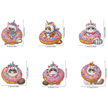 Load image into Gallery viewer, 6Pcs Diamond Painting Fridge Magnet Ghost Fridge Stickers for Fridge Whiteboards
