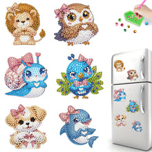 Load image into Gallery viewer, 6Pcs Diamond Painting Fridge Magnet Ghost Fridge Stickers for Fridge Whiteboards
