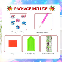 Load image into Gallery viewer, 6Pcs Diamond Painting Fridge Magnet Ghost Fridge Stickers for Fridge Whiteboards
