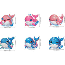 Load image into Gallery viewer, 6Pcs Diamond Painting Fridge Magnet Ghost Fridge Stickers for Fridge Whiteboards
