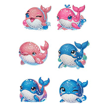 Load image into Gallery viewer, 6Pcs Diamond Painting Fridge Magnet Ghost Fridge Stickers for Fridge Whiteboards
