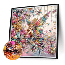 Load image into Gallery viewer, Diamond Painting - Partial Special Shaped - Flower fairy (40*40CM)

