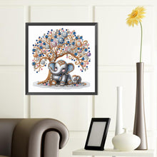 Load image into Gallery viewer, Diamond Painting - Partial Special Shaped - Elephant under the tree (40*40CM)
