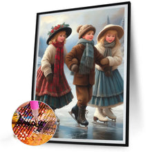 Load image into Gallery viewer, AB Diamond Painting - Full Round - Skating kids (40*50CM)
