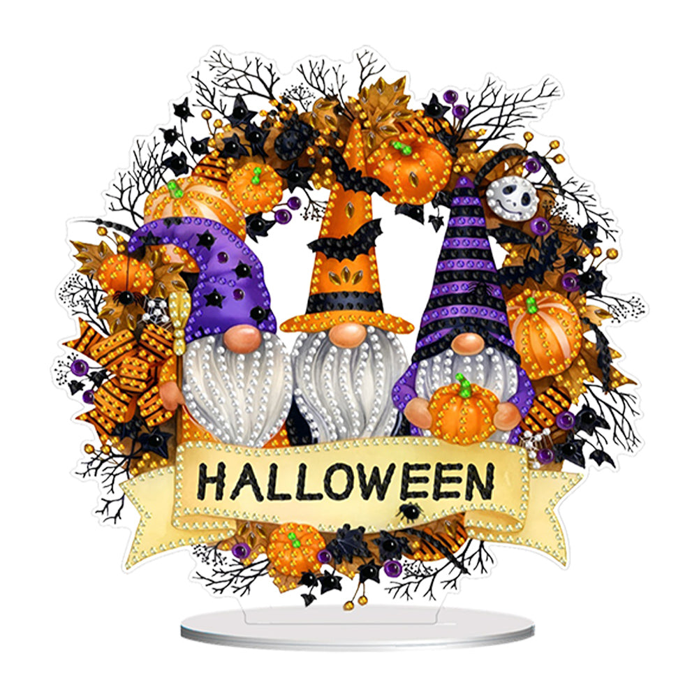 Acrylic Halloween Goblin Table Top Diamond Painting Ornament Kits for Art Crafts