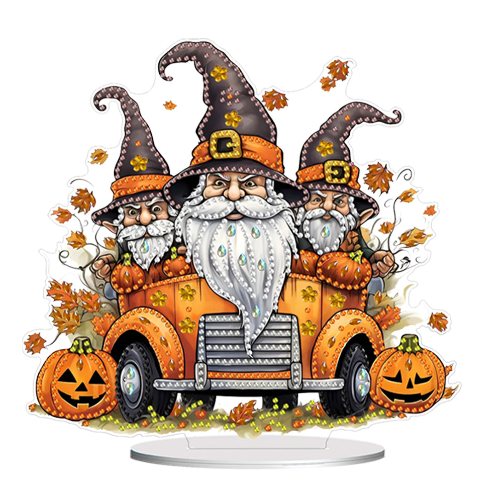 Acrylic Halloween Goblin Table Top Diamond Painting Ornament Kits for Art Crafts