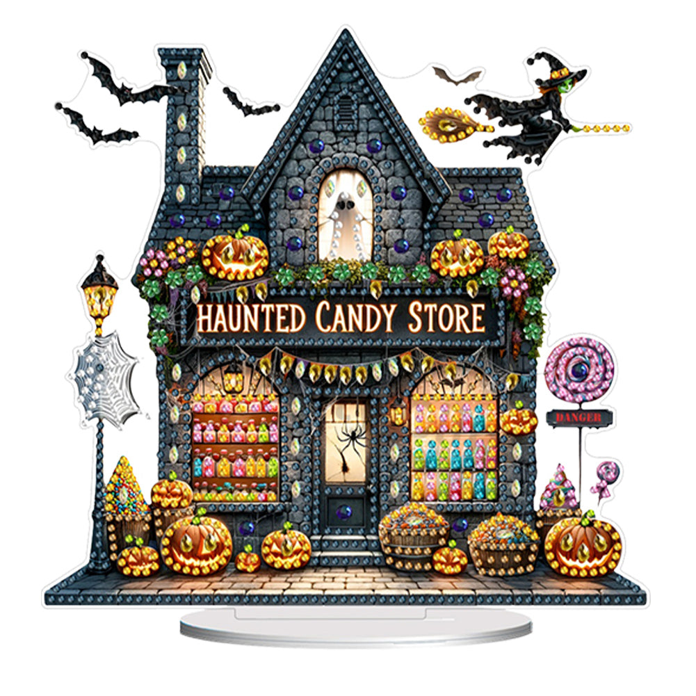 Acrylic Halloween Goblin Table Top Diamond Painting Ornament Kits for Art Crafts