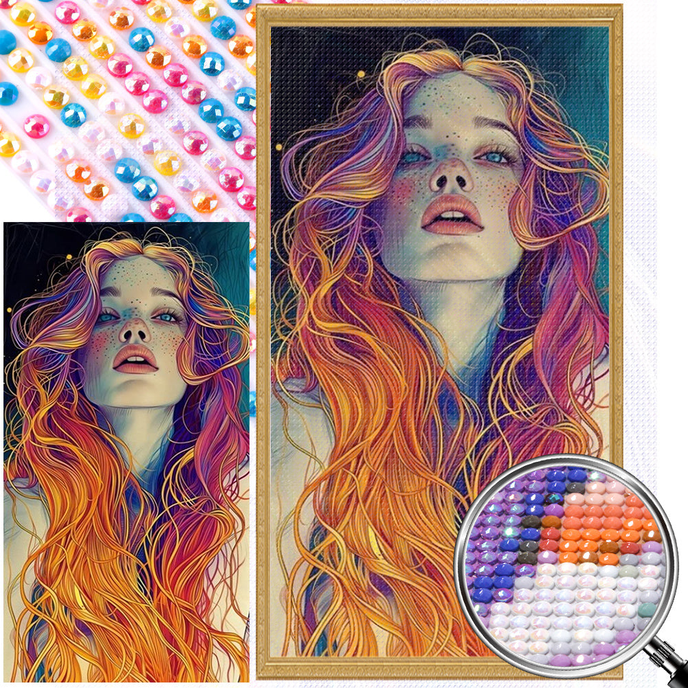 AB Diamond Painting - Full Round - Redhead (40*75CM)