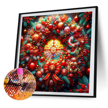 Load image into Gallery viewer, AB Diamond Painting - Full Round - Christmas wreath (40*40CM)
