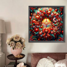 Load image into Gallery viewer, AB Diamond Painting - Full Round - Christmas wreath (40*40CM)
