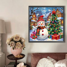 Load image into Gallery viewer, AB Diamond Painting - Full Round - Christmas snowman Christmas tree (40*40CM)

