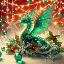 Load image into Gallery viewer, AB Diamond Painting - Full Round - Christmas bamboo dragon (40*40CM)
