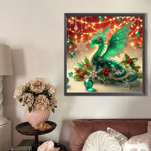 Load image into Gallery viewer, AB Diamond Painting - Full Round - Christmas bamboo dragon (40*40CM)

