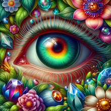Load image into Gallery viewer, AB Diamond Painting - Full Round - Flower eyes (40*40CM)
