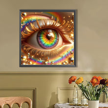 Load image into Gallery viewer, AB Diamond Painting - Full Round - Rainbow heart eyes (40*40CM)
