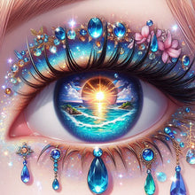 Load image into Gallery viewer, AB Diamond Painting - Full Round - Sun sea water eyes (40*40CM)
