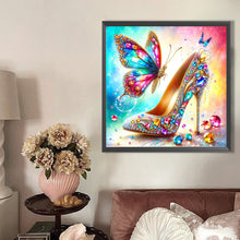 Load image into Gallery viewer, AB Diamond Painting - Full Round - Butterfly crystal leaf shoes (40*40CM)
