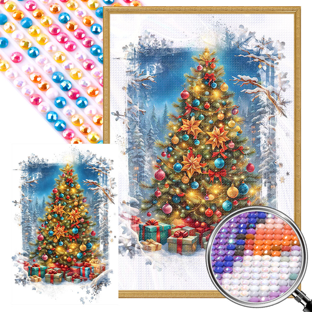 AB Diamond Painting - Full Round - Christmas tree (40*60CM)