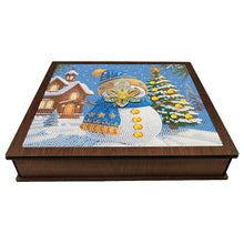 Load image into Gallery viewer, Wooden Christmas Holidays Diamond Painting Countdown Calendar Box for Home Decor
