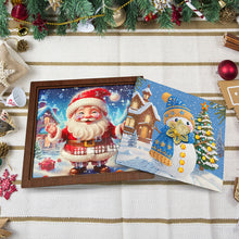 Load image into Gallery viewer, Wooden Christmas Holidays Diamond Painting Countdown Calendar Box for Home Decor
