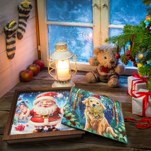 Load image into Gallery viewer, Wooden Christmas Holidays Diamond Painting Countdown Calendar Box for Home Decor

