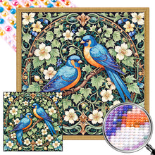 Load image into Gallery viewer, AB Diamond Painting - Full Round - Birds on branches (40*40CM)
