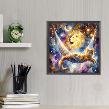 Load image into Gallery viewer, AB Diamond Painting - Full Round - Leo and cat (40*40CM)
