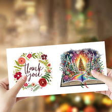 Load image into Gallery viewer, 6Pcs Christmas Special Shape Christmas Book Diamond Painting Greeting Card
