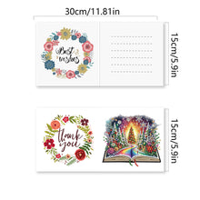 Load image into Gallery viewer, 6Pcs Christmas Special Shape Christmas Book Diamond Painting Greeting Card
