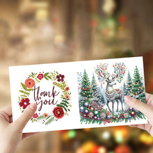 Load image into Gallery viewer, 6Pcs Christmas Special Shape Elk Diamond Painting Greeting Card for Friends
