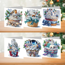 Load image into Gallery viewer, 6Pcs Christmas Special Shape Dessert Diamond Painting Greeting Card for Friends
