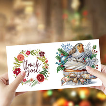 Load image into Gallery viewer, 6Pcs Christmas Special Shape Dessert Diamond Painting Greeting Card for Friends
