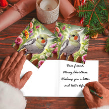 Load image into Gallery viewer, 8Pcs Bird Flower Diamond Painting Greeting Card Diamond Drawing Card for Friends
