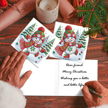 Load image into Gallery viewer, 8Pcs Christmas Diamond Painting Greeting Card Diamond Drawing Card for Friends
