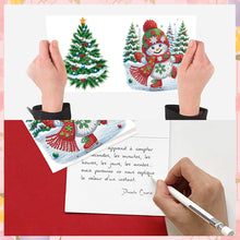Load image into Gallery viewer, 8Pcs Christmas Diamond Painting Greeting Card Diamond Drawing Card for Friends
