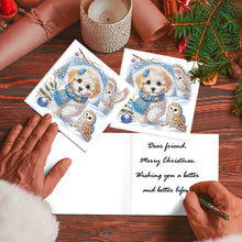 Load image into Gallery viewer, 8Pcs Christmas Diamond Painting Greeting Card Diamond Drawing Card for Friends
