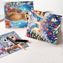 Load image into Gallery viewer, 8Pcs Christmas Diamond Painting Greeting Card Diamond Drawing Card for Friends

