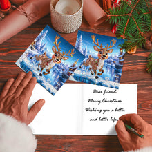 Load image into Gallery viewer, 8Pcs Christmas Diamond Painting Greeting Card Diamond Drawing Card for Friends
