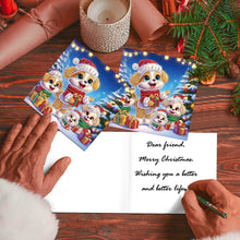 Load image into Gallery viewer, 8Pcs Christmas Diamond Painting Greeting Card Diamond Drawing Card for Friends
