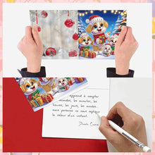 Load image into Gallery viewer, 8Pcs Christmas Diamond Painting Greeting Card Diamond Drawing Card for Friends
