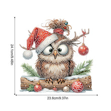 Load image into Gallery viewer, Acrylic Special Shape Christmas Owl DIY Diamond Painting Art Pendant Kit
