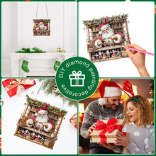 Load image into Gallery viewer, Acrylic Special Shape Christmas Santa Claus DIY Diamond Art Pendant Kit
