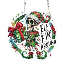 Load image into Gallery viewer, Acrylic Special Shape Christmas Skull DIY Diamond Painting Art Pendant Kit
