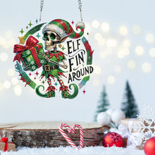 Load image into Gallery viewer, Acrylic Special Shape Christmas Skull DIY Diamond Painting Art Pendant Kit
