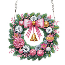 Load image into Gallery viewer, Acrylic Special Shape Christmas Wreath DIY Diamond Painting Art Pendant Kit
