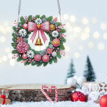 Load image into Gallery viewer, Acrylic Special Shape Christmas Wreath DIY Diamond Painting Art Pendant Kit
